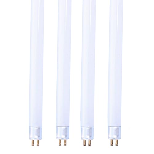 Genérico T4 Tubos Fluorescentes 317mm, 8W Blanco Frío 3500K, Casquillo G5, Lámpara De Bajo Consumo, Luz De Emergencia De Bajo Consumo Para Cocina, Baño, Armario Y Garaje,4pcs