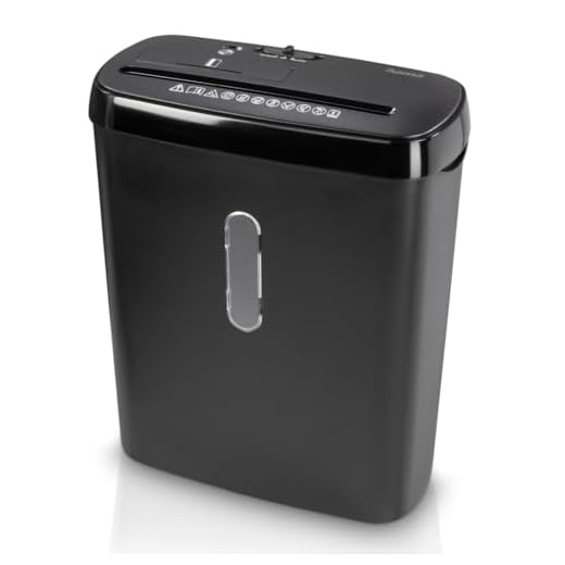 Hama Professionele papierversnipperaar, papierversnipperaar, thuiskantoor (strepensnede, versnipperaar, elektrisch, 8 vellen papier, cd's, kunststof versnipperaar, 11 liter papiermand,