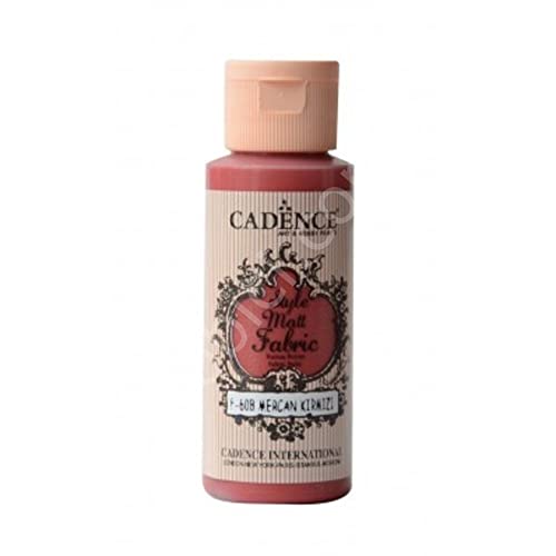 Cadence Pintura Textil Mate Rojo Coral 59ml
