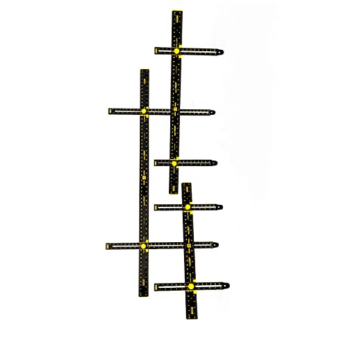 Image of Hang It Perfect Picture Hanging Tool,Picture Frame Wall Hanging Tool with Level, Wall Picture Hanger Mounting Tool,36 inch-Black