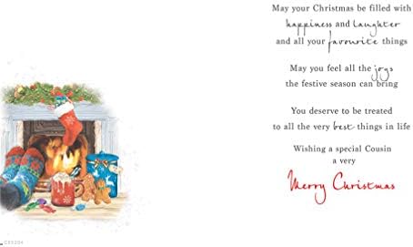 Traditional Christmas Card Cousin - 8 x 6 inches - Regal Publishing