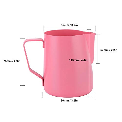 Milk Frothing Pitcher 20oz Stainless Steel Latte Art Cup by TOPINCN - Used condition - Image 3