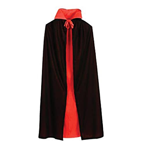 Image of Wanna Party Halloween Kids Vampire Reversible Cape, Devil Cloak for Wizard and Witch Costume, Costume Accessories for Dress Up, Cosplay, Halloween Parties, Trick or Treat, Themed Roleplay Outfit