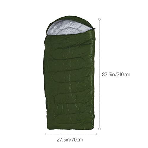 Saco de dormir para acampamento BESPORTBLE, quente, clima frio, impermeável, para adultos, crianças,