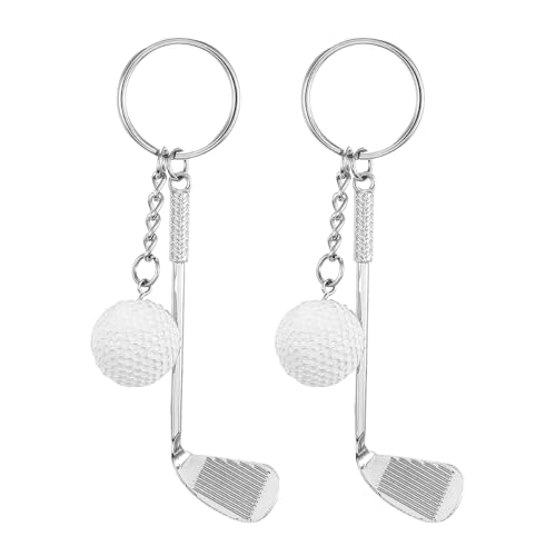 Llaveros De Golf De 2 Piezas, Charms para Bolsos, Llaveros con Temática Deportiva, Llaveros De Regalo, Llaveros Metálicos Decorativos