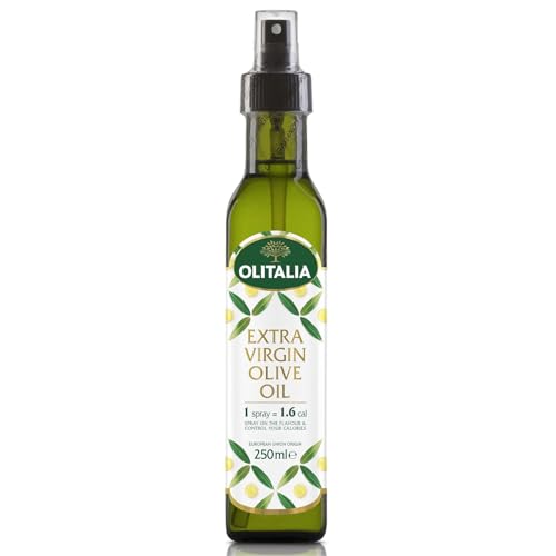 Image of Olitalia Extra Virgin Olive Oil Spray • EVOO Spray • Controlled Mist for Low Oil Cooking • Ideal for Air Fryer, Salad, Grilling & Baking, 8.45 fl oz ℮ 250 ml