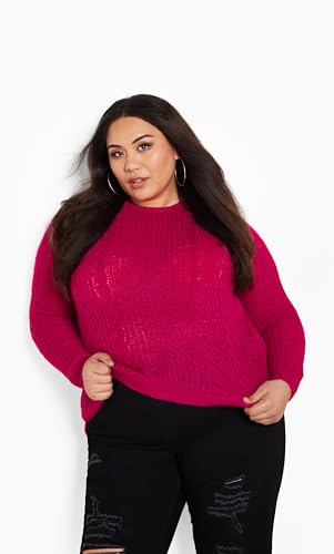Women's Cable Knit Full Sleeves Sweater4