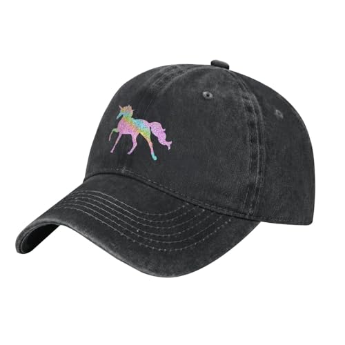 Gorra de béisbol unisex negra ajustable vintage miniatura 2