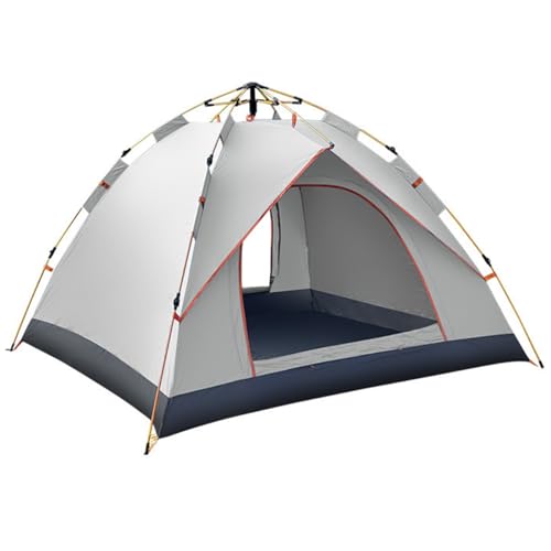 Carpa ligera impermeable para 4 personas beige miniatura 1