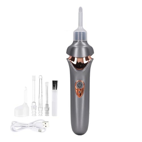 Joyzan Aspirateur d'oreille électrique, Dissolvant de Cire Sûr avec Lumière LED, Technologie Portable D'aspiration Silencieuse, Embouts en Silicone Souple pour Un...