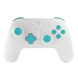 【最新型】Switch コントローラー 無線 ゲームパッド Bluetooth接続 スイッチ プロコン ワイヤレス Pro コントローラー【背面ボタン付き マクロ機能・TURBO連射・6軸ジャイロセンサー・HD振動・800mAh】ゲーム スリープ解除 有機ELモデル OLED対応/Switch Lite/PC/iOS/Androidにも対応 日本語説明書付き(白)