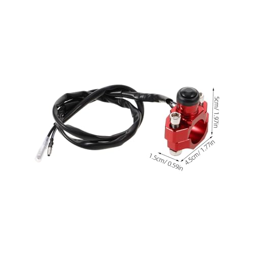 Interruptor de la motocicleta con carcasa cromada boton de encendido y parada de llave 2