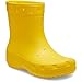 Crocs Classic Rain Boots for Women - Round Toe Silhouette with Chunky Platform, Warm and Elegant Boots Sunflower Men's 6, Women's 8 Medium