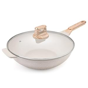 Uopyne NAMSAR Patelnia Wok z Pokrywką