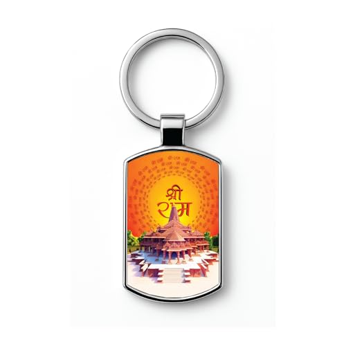 Image of Stylish Metal Keychains with Permanent Glossy Print - Inspirational Quotes & Spiritual Designs - Perfect Key chains for loved ones, Personal Use, Gifts & Return Gifts
