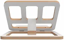 Suporte Notebook Livro Tablet Apostila Apoio Leitura Branco suporte para livros Apoio de Leitura Ajustável - Alívio para Pescoço e Costas no Home Office e Estudo