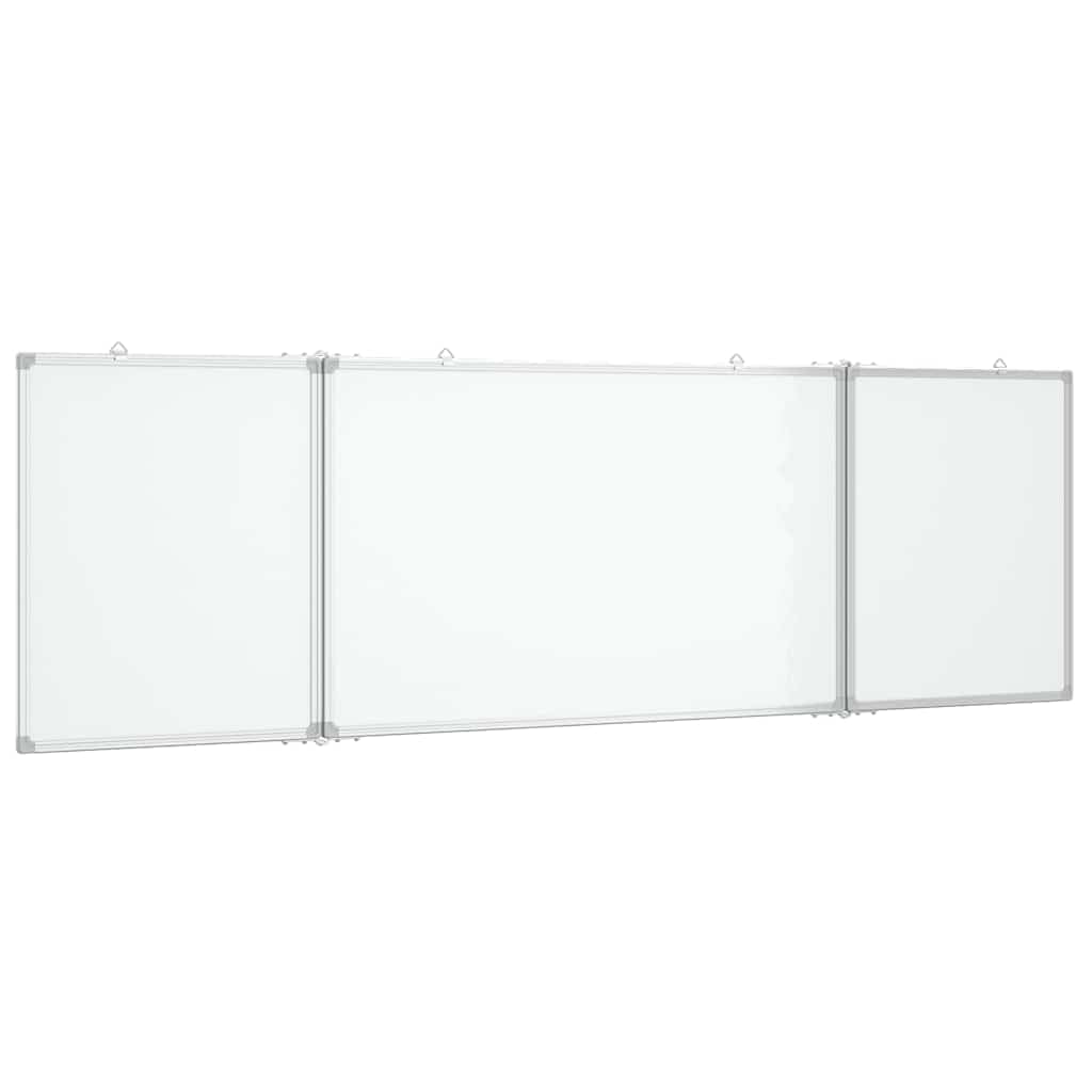 Lavagna Magnetica Pieghevole 200x60x1,7 cm in Alluminio,Forniture per ufficio,Forniture per presentazioni,Pannelli di visualizzazione-4005369
