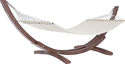 BRICOZONE Amaca Con Supporto In Legno Robusto Da Giardino...