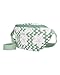 Roxy Women's Sling Bag | Crochet | Woven | Fanny Pack | Waist Bag | Travel | Beach | Vacation | Natural, Vanilla Smoothie - Basil Party Waves