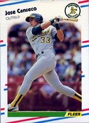 Amazon.com: 1988 Fleer Baseball Card #276 Jose Canseco