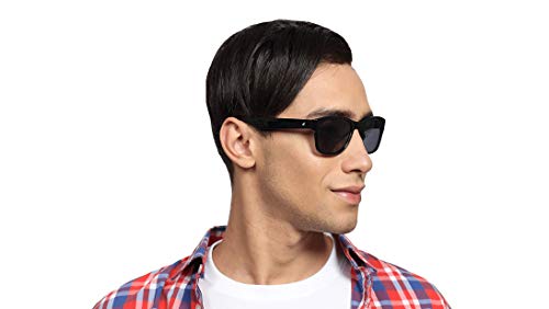 Fastrack Men's 100% UV protected Black Lens Square Sunglasses - Image 7