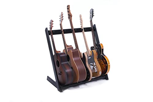 Ruach GR-2 Support de guitare 5 positions personnalisable pour guitares et étuis Noir - Les Beatles, Paul McCartney, John Lennon, RIngo Starr, George Harrison Ruach GR-2 Support de guitare 5 positions personnalisable pour guitares et étuis Noir