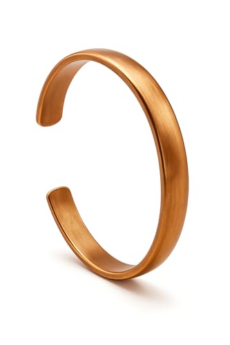Healing Monk Pure Copper Bracelet for Men & Women – Handmade Uncoated Copper Jewelry Cuff – Adjustable Healing Copper Bracelets for Arthritis – Mens & Womens Copper Cuff Pulsera de Cobre