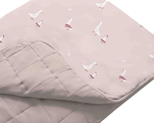 Image of GUNAMUNA Baby Cloud Blanket, Nursery Swaddling Blankets for Toddlers Infants Babies, 0.5 TOG, Tutu Goose, Mini (40 inch x 30 inch)