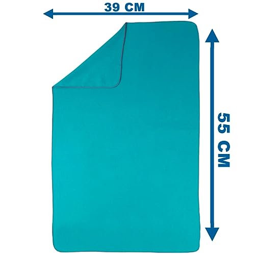 Image of Quick Dry Microfibre Towel for Hand & Face Wash (Small Size, Sea Green) 39X55Cm