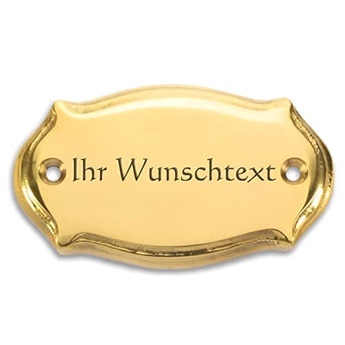 Targa Porta In Ottone Personalizzata - 2 Righe Con Biadesivo, Misure Multiple Per Casa/Ufficio - Foto 7