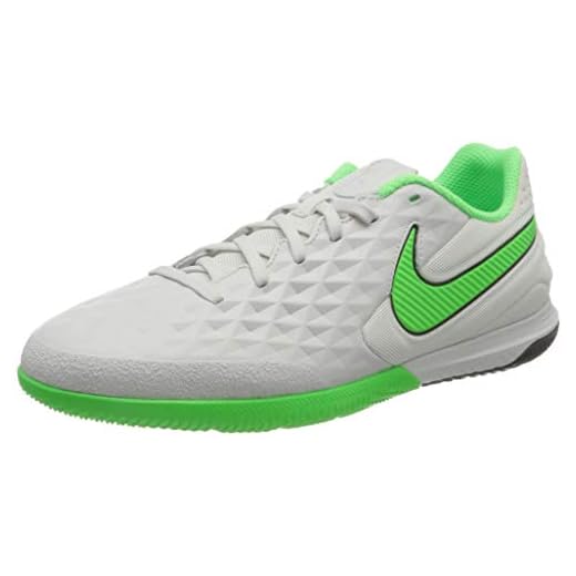 Nike React Tiempo Legend 8 Pro Ic Fotbollssko för män, Platinum Tint Rage Green Black, 39 EU