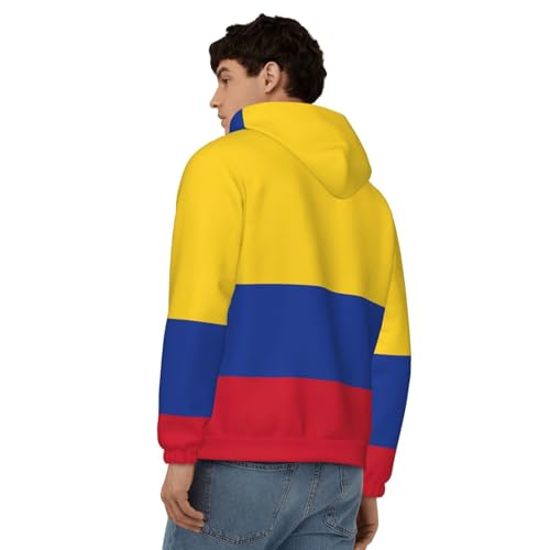 Sweat zippé Colombie EdWal manches longues et motif drapeau imprimé
