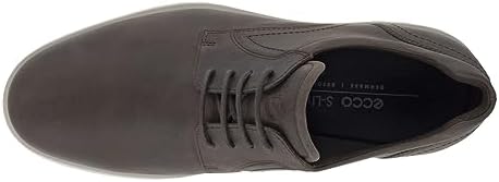 ECCO Men's S Lite Hybrid Plain Toe Tie Oxford, Coffee Nubuck, 10-10.5 | Image 5