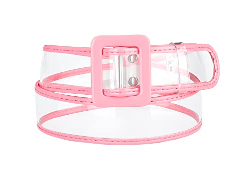 Allegra K Womens Clear Waist Belts, Plus Size Skinny Belt Waistband for Jeans Dresses Coats