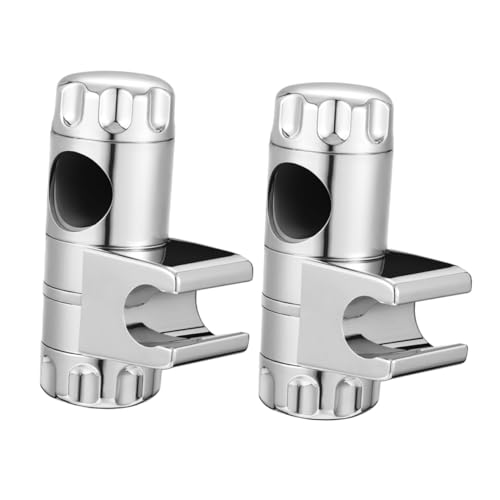Balacoo 2Piezas Soporte de Ducha de Mano Ajustable para Compatible Ducha Estándar Instalación sin Herramientas Antideslizante
