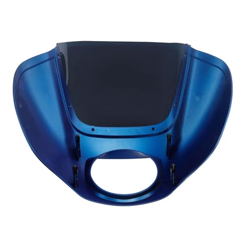 Image of Front Headlight Quarter Fairing Windshield Fit For Harley Softail Low Rider FXLR Street Bob FXBB 2018-2020 Low Rider S FXLRS 2020-2025 Softail Standard FXST 2020-2024 Electric Blue