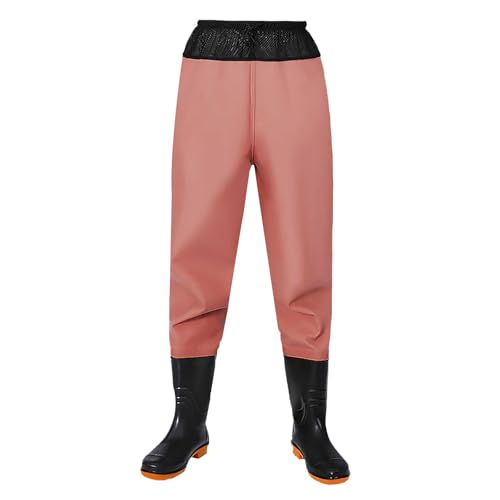 Arbeitsstiefel, wasserdicht, für Herren, Taille, Wathose, Strumpffuß, leicht, atmungsaktiv, Jogging, Bauernhof, Stiefelhose, hohe elastische Taille, rutschfest, Regenstiefel, verdickte