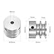 QUARKZMAN V-Typ Riemenscheibe 6mm Bohrung 30mm Außendurchmesser Einzelrille Aluminiumlegierung für 6mm PU Rundriemen Motorwelle Bohrmaschine mit Installationen