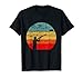 Wurftaubenschießen Tontaubenschießen Retro Vintage Sunset T-Shirt