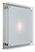 Access Lighting Vision 11.8" LED Flush-Mount - Brushed Steel Finish with Frosted Glass Shade