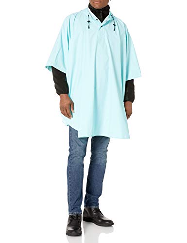 Charles River Apparel Pacific Rain Poncho, Aqua, One Size