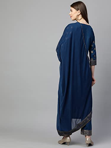 GoSriKi-Womens-Cotton-Regular-Kurta-with-Pant-Dupatta