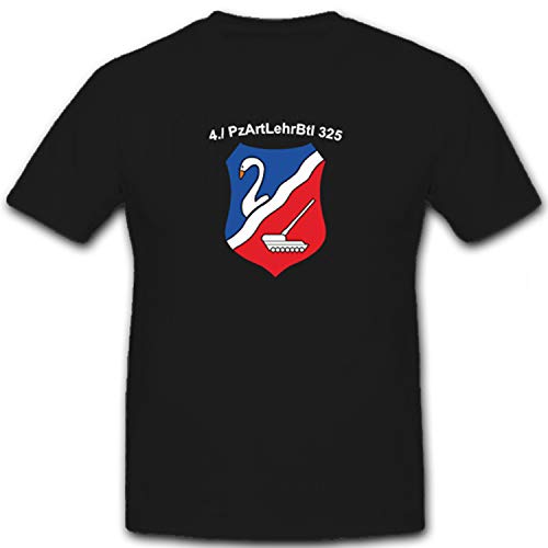 T-shirt noir lot de 4 PzArtLehrBtl 325 en taille XXXL