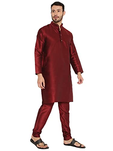 Image of Maharaja Banarasi Dupion Silk Kurta Pjama Set for Men