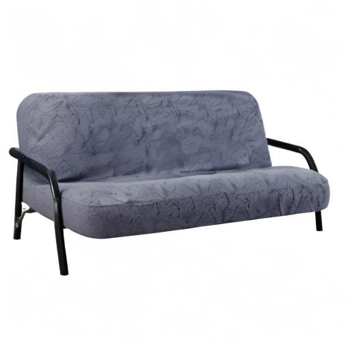 OctoRose Full Size 3 Side Zipper Premium Velvet Rich Opulent Color Bushes - Grey Futon Cover Sofa Daybed Couch Mattress Slipcover (Bush-Grey, Full Size) - Image 6