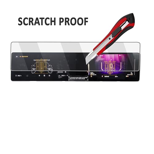 Image of HONEY TEMPERED HUB Glossy Screen Guard Combo For MAHINDRA BE6 2025 /12.3 DUAL FULL TOUCHSCREEN INFOTAINMENT + INSTRUMENT CLUSTER GUARD /Anti Scratch Car Display Accessories [Not Tempered Glass]