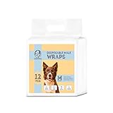 Foodie Puppies Dogs Disposable Diapers for Male Dog - (12Pcs, Medium) | Diaper Pants/Sanitary Cotton Underwear Nappy | Leak-Proof