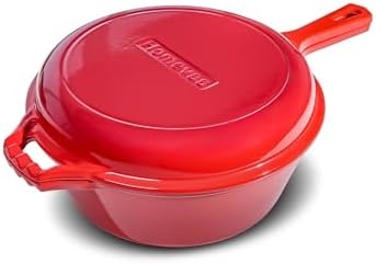HomeVSS Enameled Cast Iron Double Dutch Oven - Thumbnail 4