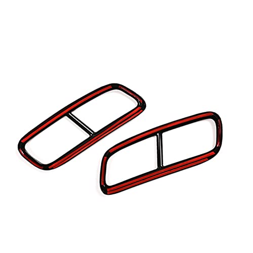 Tubo de escape negro brillante para coche: embellecedor trasero de 2 unidades compatible con Q7 4