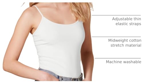 Image of Amazon Essentials Women's Slim-Fit Camisole for Layering and Everyday Wear, Pack of 4